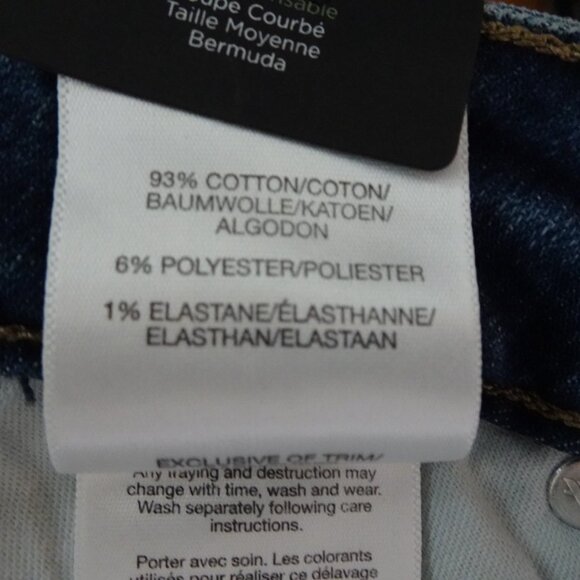 Silver Jeans Co. Denim Shorts Women's Plus Size 18W Blue Stretch Curvy Fit - Picture 11 of 12